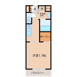 Aletta合川町の物件間取画像